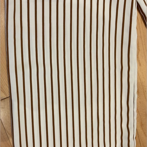 TOPSHOP striped brown and white lines pants - Picture 6 of 7